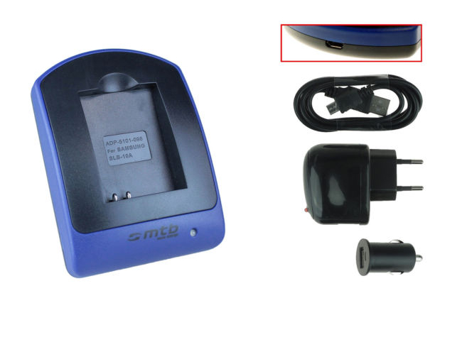 Cargador USB SLB-11A para Samsung TL350